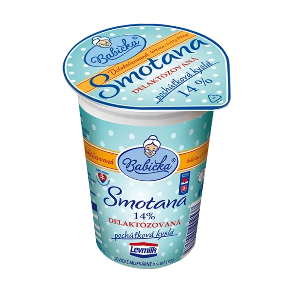 Levmilk - BABIČKA Smotana kyslá 14% DELAKTO