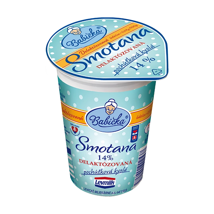 Levmilk - BABIČKA Smotana kyslá 14% DELAKTO